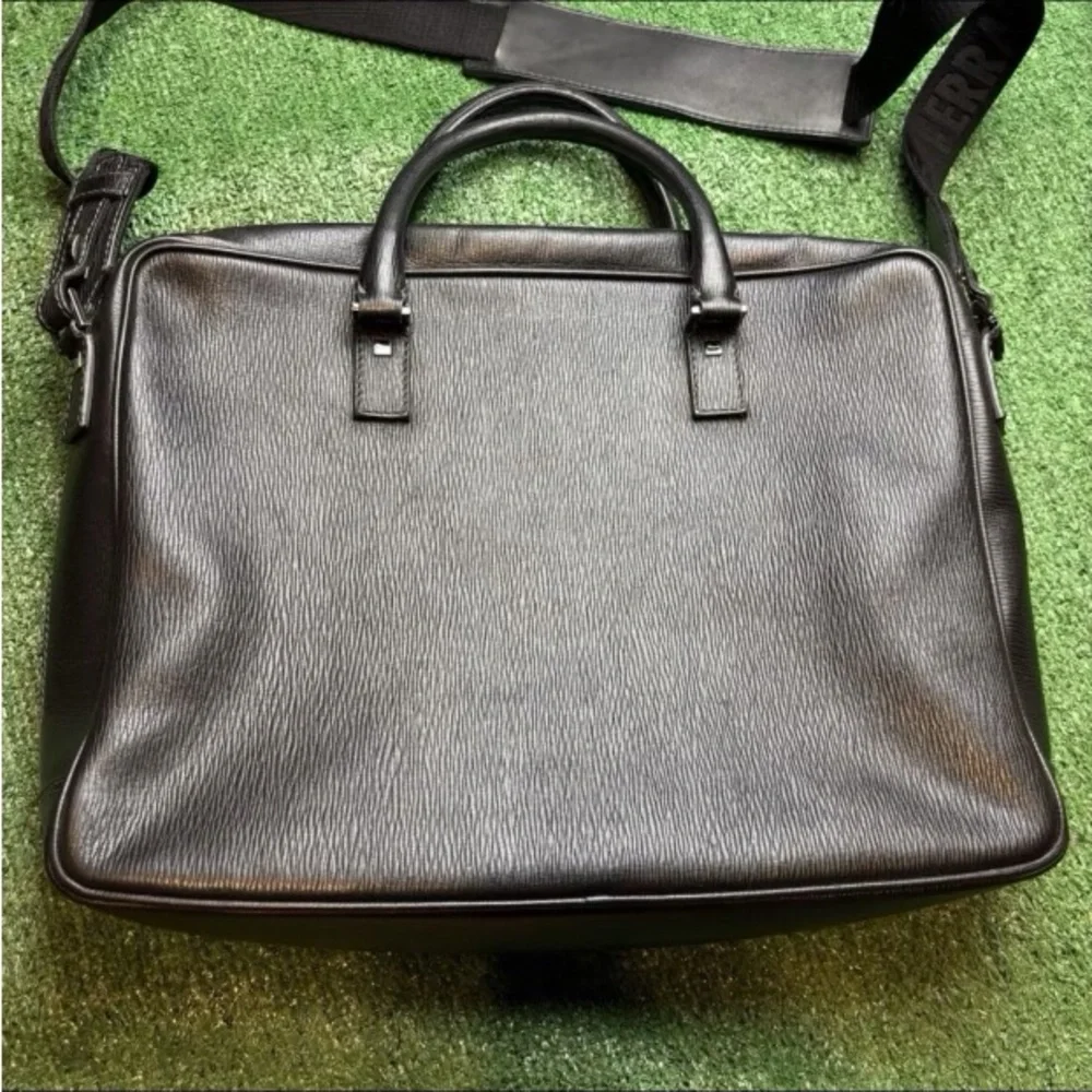 Salvatore Ferragamo Black Leather Men's Bag